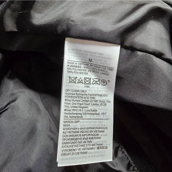 627 NWT Gap Factory Relaxed Long Topcoat Size Medium - Picture 4 of 6